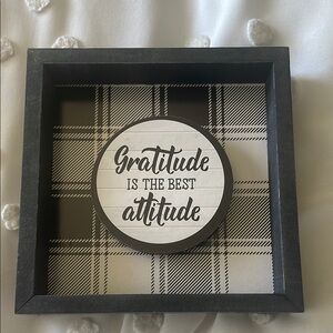 Plaid Gratitude Wall Art